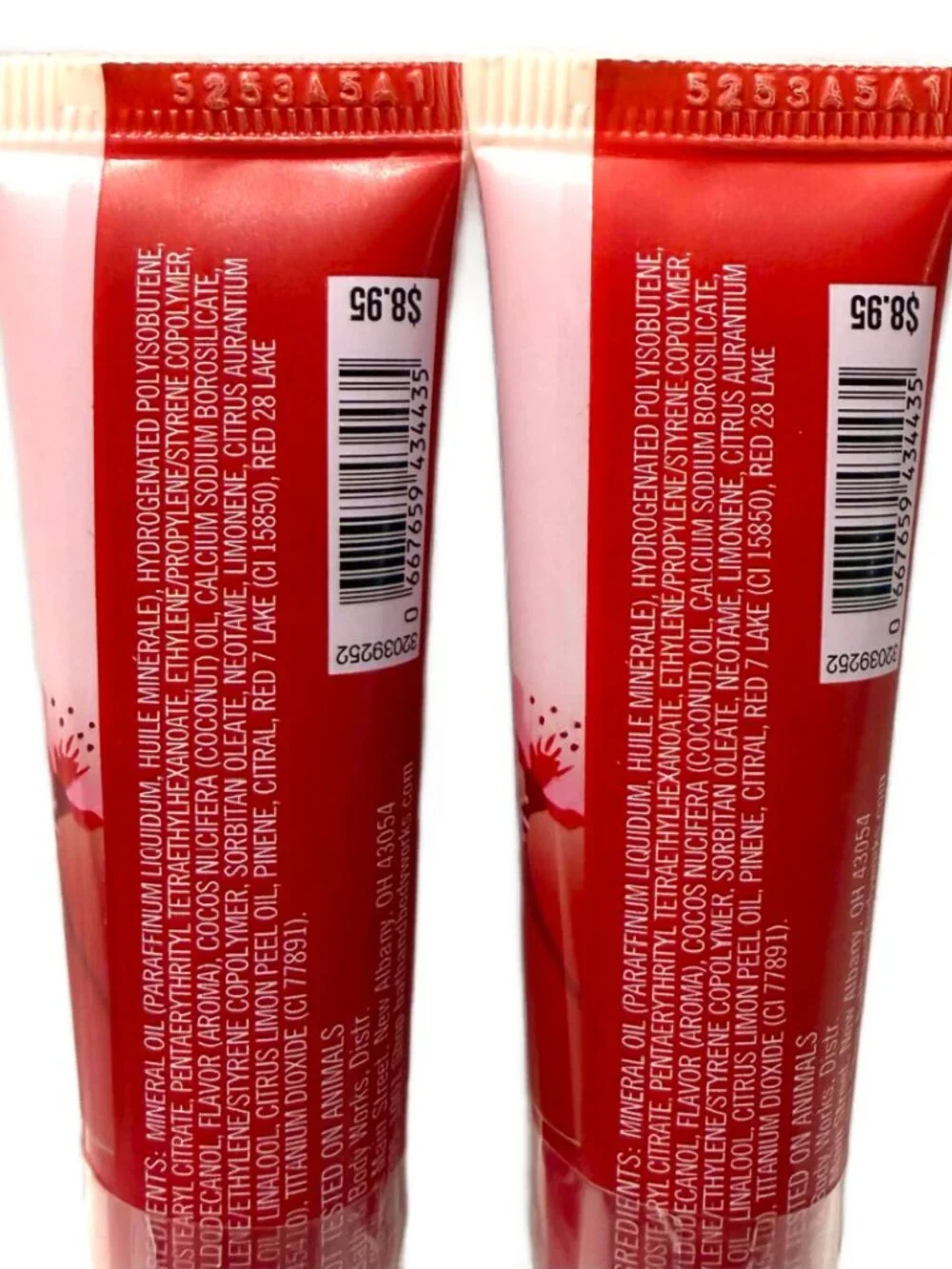 Bath & Body Works JAPANESE CHERRY BLOSSOM Lip Gloss 0.47 ml Each NEW, Lot of 2